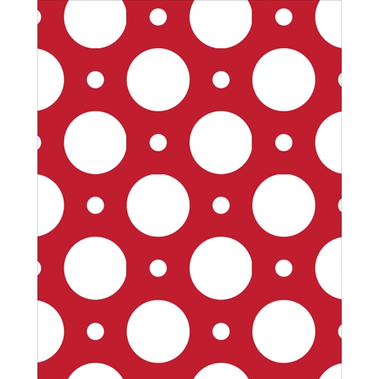 Red with White Dots Printed Backdrop
