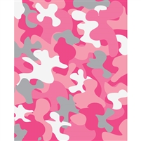 Pink Camo Printed Backdrop