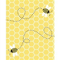 Honey Bee Printed Backdrop