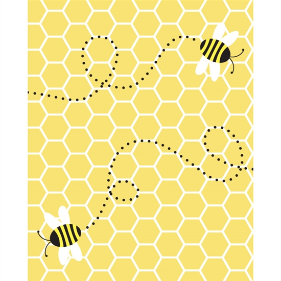 Honey Bee Printed Backdrop