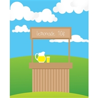 Lemonade Stand Printed Backdrop