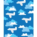 Flying Planes Printed Backdrop