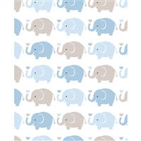Baby Elephants Printed Backdrop