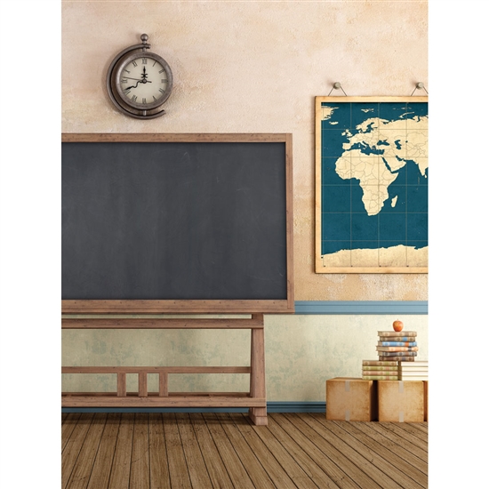 Classroom Chalkboard Printed Backdrop