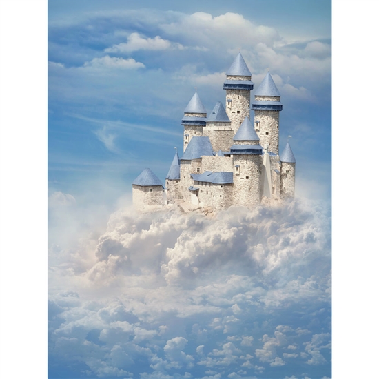 Princess Castle Cloud Printed Backdrop
