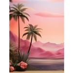 Barbie Beach Printed Backdrop