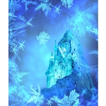 Frozen Castle Printed Backdrop