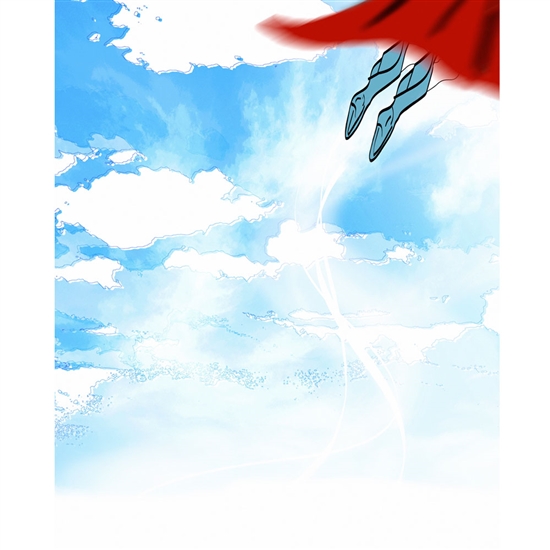 Flying Superhero Printed Backdrop