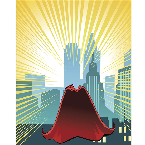 Superhero Cape Printed Backdrop