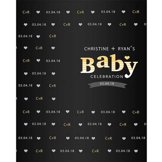 Baby Celebration Printed Backdrop