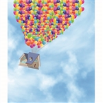 Balloon House Printed Backdrop