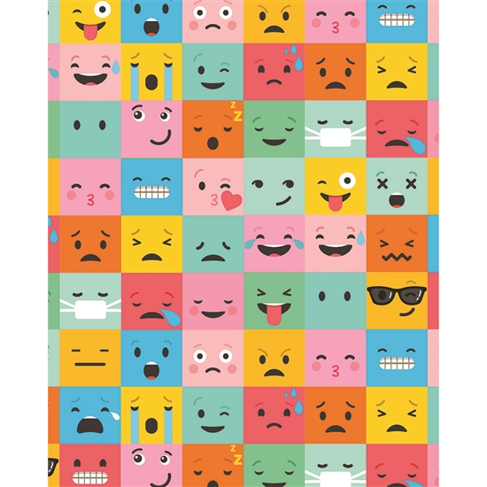 Emoji Blocks Printed Backdrop