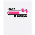 "Baby is Loading" Printed Backdrop