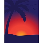 Tropical Sunset Printed Backdrop