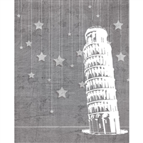 Pisa at Night Printed Backdrop