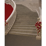 Vintage Grand Stairway Printed Backdrop