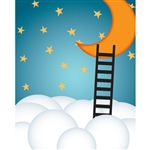 Moon & Clouds Poseable Printed Backdrop