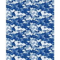 Blue Camouflage Printed Backdrop