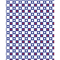 White Checkerboard Polka Dots Printed Backdrop