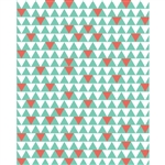 Green Triangles Patterned Printed Backdrop