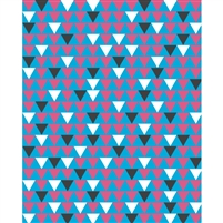 Pink & Blue Triangles Patterned Printed Backdrop