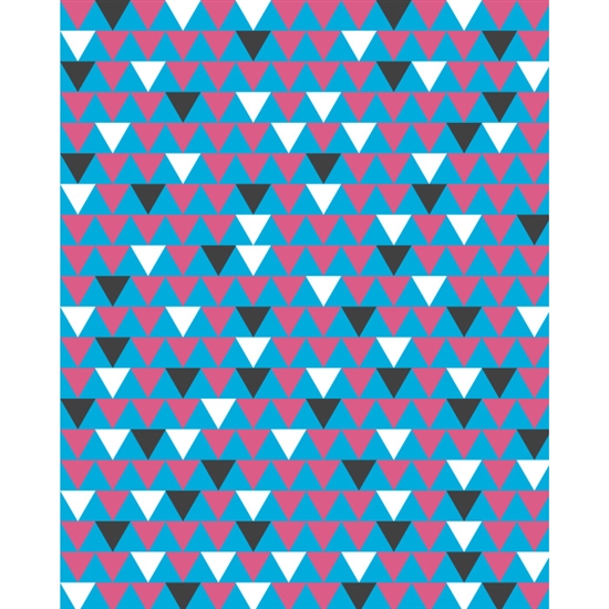 Pink & Blue Triangles Patterned Printed Backdrop