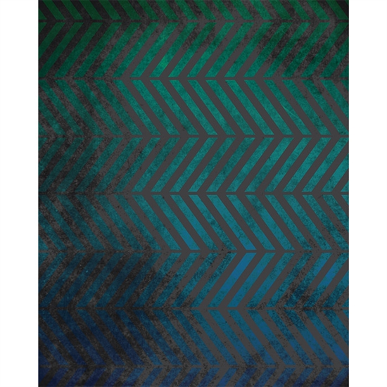 Blue Grunge Parallel Chevrons Printed Backdrop