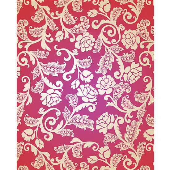 Purple, Red & Cream Roses Printed Backdrop 036
