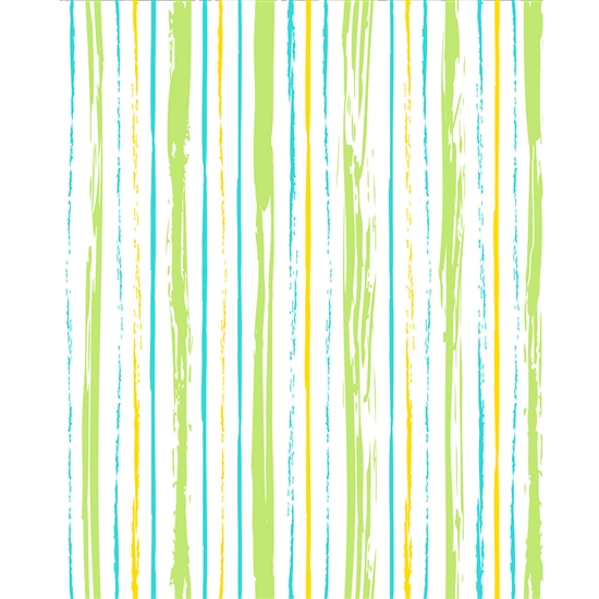 Sketched Green and Blue Stripes Printed Backdrop
