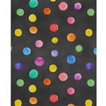 Chalkboard Polka Dots Printed Backdrop