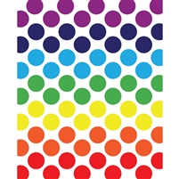 Rainbow Spectrum Polka Dot Printed Backdrop