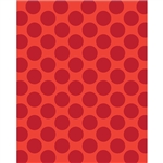 Red & Orange Polka Dot Printed Backdrop