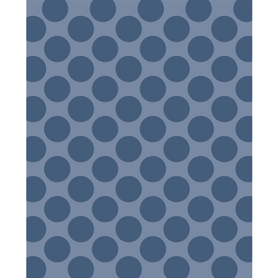 Steel Blue/Gray Polka Dot Printed Backdrop