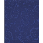 Navy Blue Floral Swirls Printed Backdrop