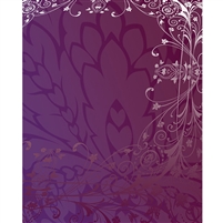 Purple Antique Vine Printed Backdrop