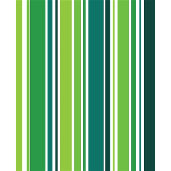 Rainforest Green Striped Printed Backdrop