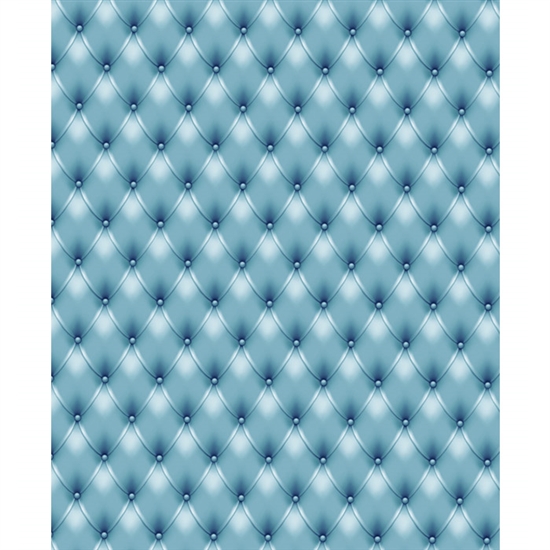 Steel Blue Tufted Printed Backdrop