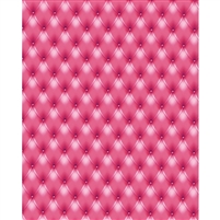 Hot Pink Tufted Printed Backdrop