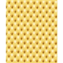 Golden Yellow Tufted Printed Backdrop