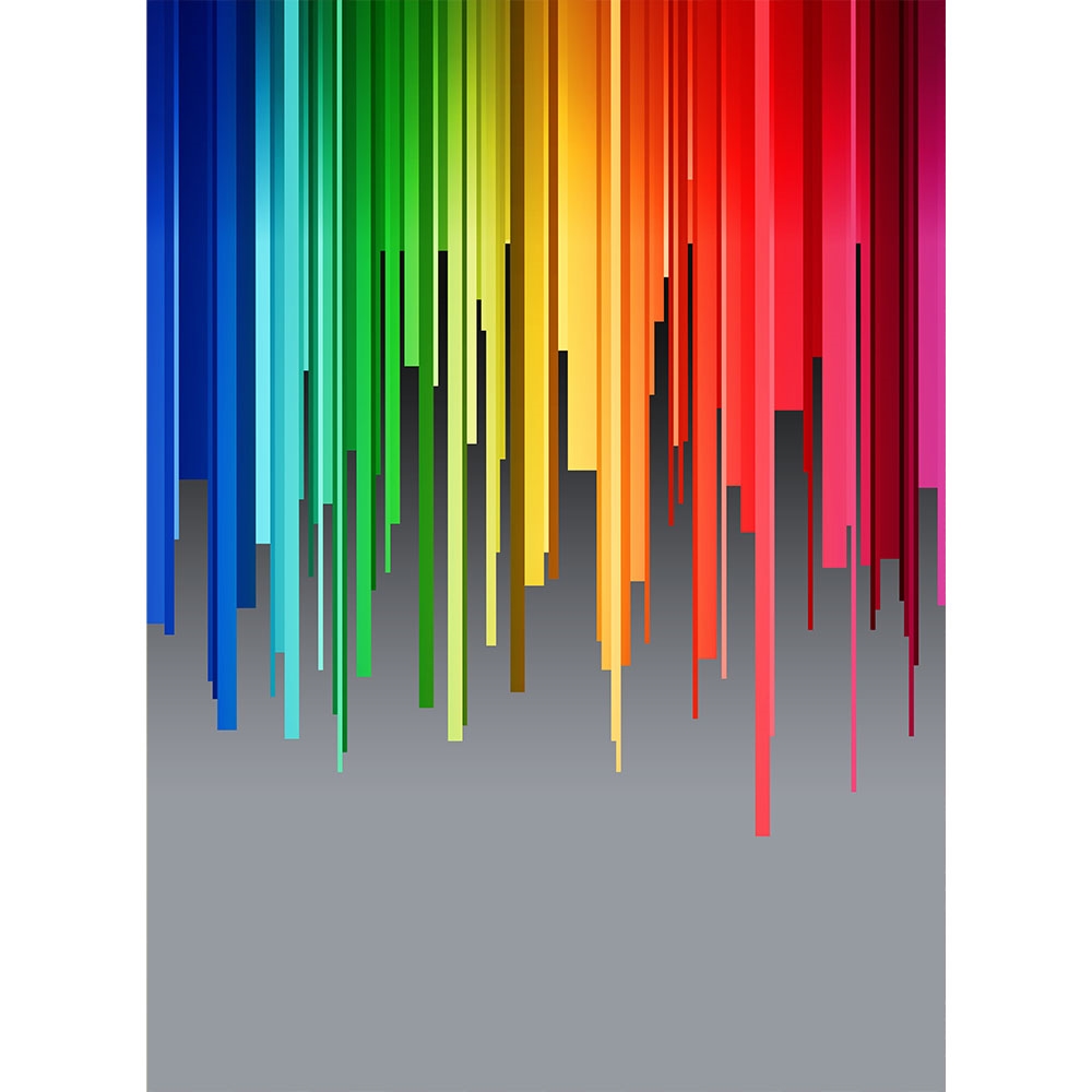 Digital Rainbow Printed Backdrop | Backdrop Express