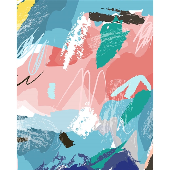 Ocean Abstract Printed Backdrop