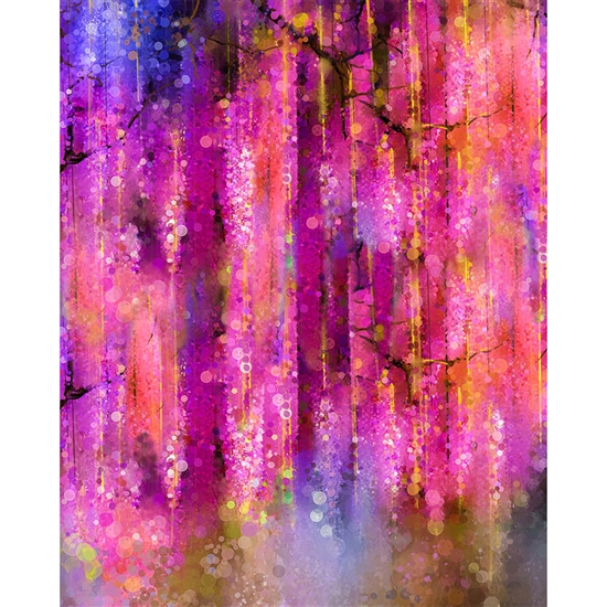 Spring in Bloom Abstract Printed Backdrop