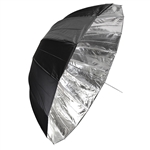 65" Silver/Black Deep Umbrella