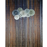 Silver Pinwheels on Wood Printed Backdrop