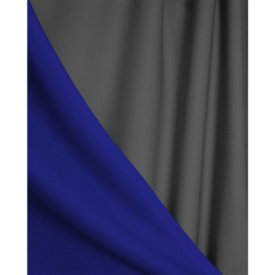 Royal Blue & Gray Reversible Printed Backdrop