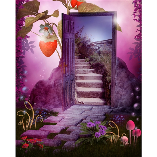 Wonderland Portal Printed Backdrop