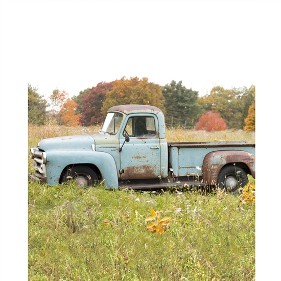 Vintage Truck Scenic Printed Backdrop