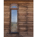 Wooden Church Window Printed Backdrop