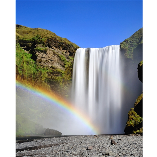 Rainbow Waterfall Printed Backdrop
