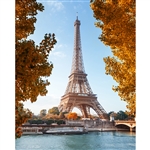 Paris in Fall Printed Backdrop